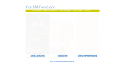Desktop Screenshot of herzfeldfoundation.org