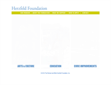 Tablet Screenshot of herzfeldfoundation.org